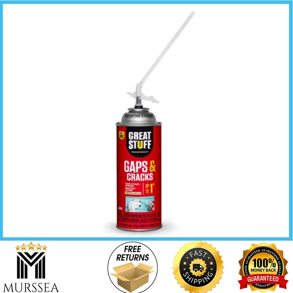 12oz Gaps & Cracks Insulating Spray Foam Sealant Expands Up to 1" Airtight Seal - Image 1 of 4