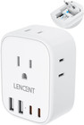 European Travel Plug Adapter, LENCENT International Type-C Foldable Power Plug 4