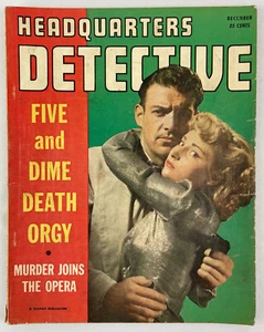 Headquarters Detective Magazine, December 1949, Vintage True Crime Stories, Pulp - Picture 1 of 5