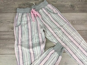 NEW Boux Avenue Purple Mix Multi Striped Cuff Pant Lounge Pants UK 6 8 14 £28 - Picture 1 of 4