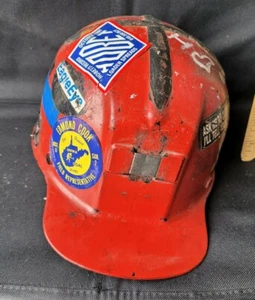 Vintage MSA Comfo - Cap Tiger Striped Low Vein Coal Miners Helmet - Picture 1 of 5