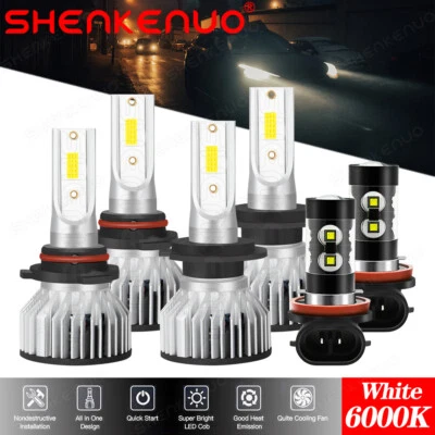 For Suzuki Grand Vitara 06-13 9005 H7 Headlight H11 Fog Light LED Combo Bulbs - Image 1 of 4