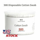 500PCS Wooden Handle Q-tips Cotton Swabs Swab Double Tip Cleaning Applicators 