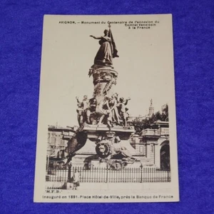 Vintage Printed Postcard of Avignon - Monument du Centenaire de I'annexion du - Picture 1 of 2