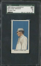 1909 E92 Nadja Caramel Chief Bender - SGC 60