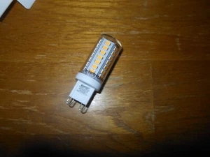 5 New Satco G-9 Pin Base 5W 3000K Dimmable LED Clear Light Bulbs Model S11234 - Picture 1 of 4