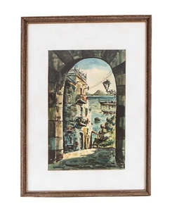 Goyo Dominguez Spanish (b.1960) Original Watercolor Painting Signed Mid 20th.c. - Picture 1 of 9