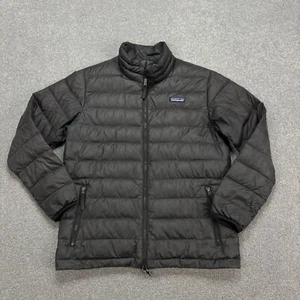 Patagonia Jacket Kids Medium Black Ultralight Puffer Down Insulated Coat Youth* - Picture 1 of 18