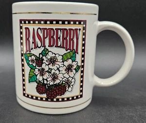 J.I.I. 1996 vintage Taza de café de cerámica de flores de frambuesa - Imagen 1 de 11