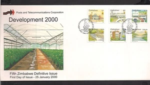 Zimbabwe FDC sheet 2000 Scott 841/853 Development - Picture 1 of 1