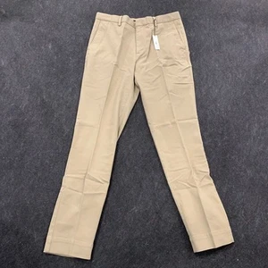 BANANA REPUBLIC Slim Brushed Stretch Chino Pant Men's Size 34x34 Khaki - Picture 1 of 11