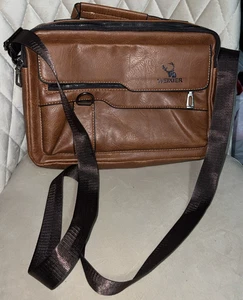Herren-Umhängetasche Kuriertaschen Leger Leder Schultertasche Aktentasche Handtaschen - Bild 1 von 3