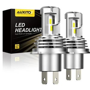2X AUXITO 24000LM 200W H4 9003 LED Headlight Kit High Low Beam Bulbs  M3 EXC - Picture 1 of 8