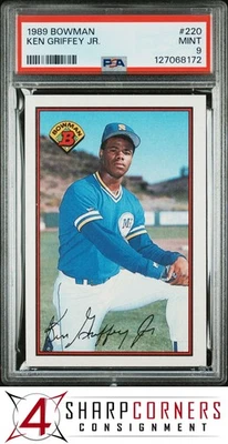 Bowman #220 1989 Ken Griffey Jr. RC Mariners Hof PSA 9 Foto 1 de 2