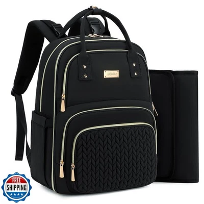 Mochila Bolsa Pañales - Grande Multifuncional, Niños, Niñas y Bebés Viaje Comida Foto 1 de 4