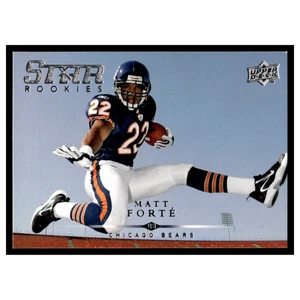 Tarjeta de fútbol americano Matt Forte Rookie #275 2008 Upper Deck Chicago Bears NFL casi nueva - Imagen 1 de 3