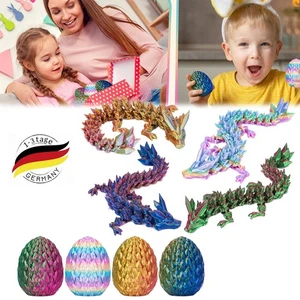 4x 3D Gedrucktes Drachenei Geheimnisvolle Drachen Spielzeug 3D Drache Im Ei DE - Bild 1 von 16