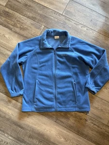 Columbia Benton Springs Full Zip Fleece Jacket Blue Womens Size 1X - Picture 1 of 4
