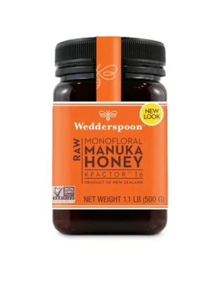 MANUKA HONEY WEDDERSPOON NEW ZEALAND RAW KFACTOR 16+ 17.6 oz 500 g 1.1 Lb Kosher - Image 1 of 4