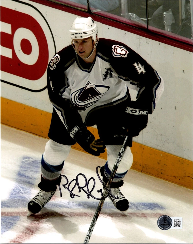 FOTO ASSINADA POR ROB BLAKE 8X10 BECKETT BAIXO CERTIFICADO DE AUTENTICIDADE COLORADO AVS AVALANCHE 2 - Imagem 1 de 1