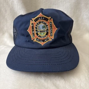 Cappello camionista vintage Dade County vigili del fuoco in rete made in USA - Foto 1 di 9
