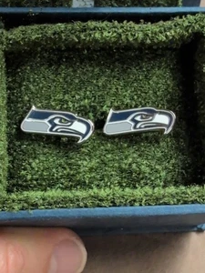 Vintage Seattle Seahawks Manschettenknöpfe Neu aus altem Lagerbestand H17 - Bild 1 von 5