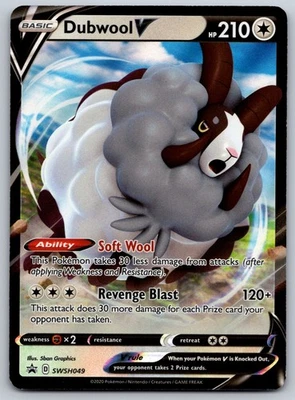 Dubwool V - SWSH049 SWSH: Sword & Shield Promo Cards NM- Pokemon Card TCG - Image 1 of 2