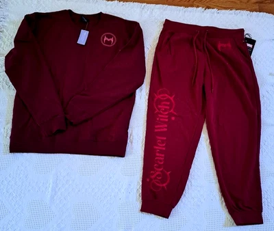 Nuevo con etiquetas Conjunto Her Universe Marvel Mujer Talla L Bruja Escarlata Sudadera + Pantalones Conjunto Foto 1 de 4