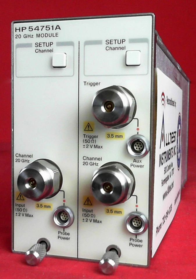 HP-Agilent-Keysight 54751A Dual CH 20GHz Digitizing Oscilloscope Plug-In - Image 1 of 1