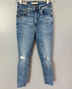 Levis 721 High Rise Skinny Jeans Women’s 26 x 28 - Distressed Ripped - Picture 1 of 7