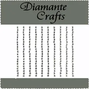 210 x 3mm Clear Diamante Square Self Adhesive Rhinestone Craft Embellishment Gem - Picture 1 of 1