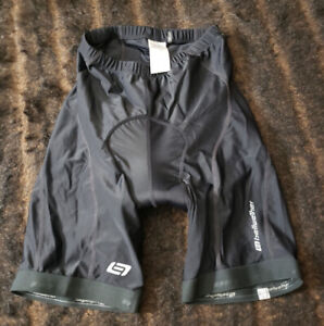 Bellweather Mens Large Black Padded Cycling Shorts
