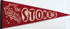 Original ROLLING STONES 1965-66 U.S. Tour Souvenir Felt Pennant Sold At Concerts