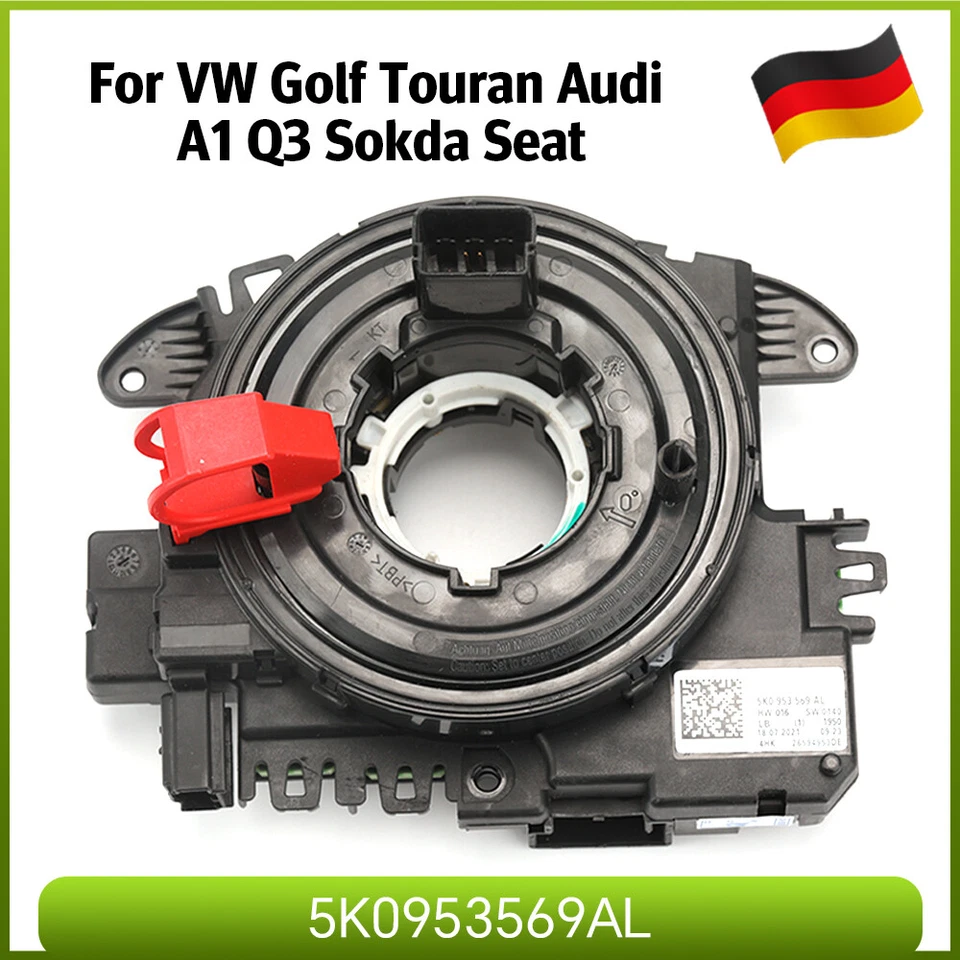 Control Unit Steering Column Electronics Coil Spring For VW Jetta Audi Skoda 5K0953569AL - Image 1 of 4