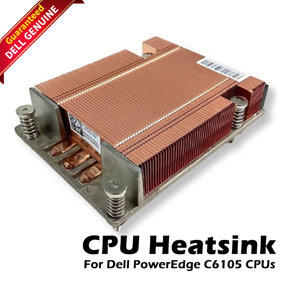 Genuine Dell Poweredge C6105 Heatsink Replacement for AMD CPU J8PWK 0J8PWK - Image 1 of 4