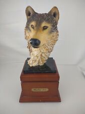 11.5" Bradford Exchange, Woodland Spirit, Visions of the Pack Wolf Statue