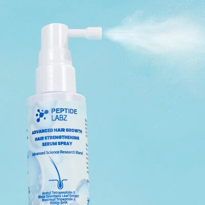 Hair Growth Peptide Serum Spray, Acetyl Tetrapeptide-3, Biotin-GHK, and Caffeine - Image 1 of 4