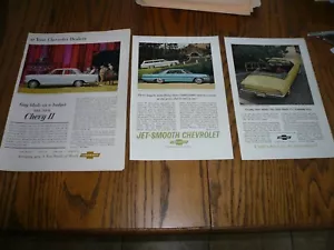 Chevelle Malibu Vega Monza Anuncios Impresos Publicidad Tres - Imagen 1 de 1