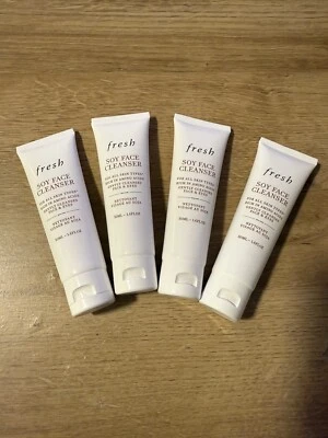 Set Of 4 Fresh Soy Face Cleanser 1.7 oz 50mL Each Total 200ml NEW SEALED - Image 1 of 4