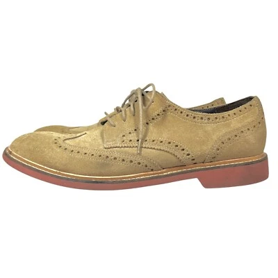 Zapatos Cole Haan Nubuck Para Hombres 11.5 M Tostados Punta de Ala Oxford Brogue Informales Preppy Foto 1 de 4