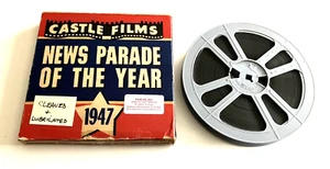 1947 NEWS PARADE OF THE YEAR CASTLE 16mm 400' B &W SILENT MOVIE ( FAMILY ) - Picture 1 of 3