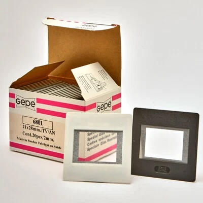 Gepe 6801 - Supporti scorrevoli in vetro anti Newton - TV - AN - 21x28 - 2mm - Confezione da 20
