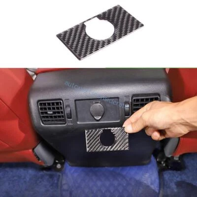 Panel de encendedor trasero de fibra de carbono real para Toyota Tundra 2007-2012 2013 Foto 1 de 4