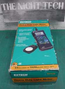 Extech 407026 Foot Candle Lux Heavy Duty Light Meter - Tested Working - Picture 1 of 5