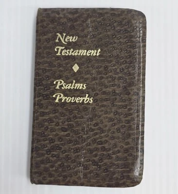Mini NEW TESTAMENT Psalms Proverbs Bible Pocket Size Bible 5 x 3 Inch Pocketbook - Image 1 of 4