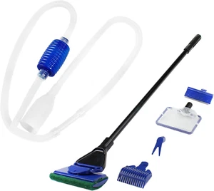 Fish Tank Cleaning Tools, Fish Tank Cleaner,Fish Tank Siphon, Aquarium Water Cha - Picture 1 of 12