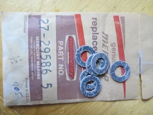 6 QTY LOT Quicksilver 27-29586 Bag of 6 Mercury Boat Marine Gaskets FAST SHIP - Picture 1 of 1