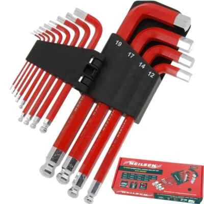Neilsen 13pc Long Jumbo Metric Ball Point Hex Allen Alan Key Set 2mm - 19mm - Image 1 of 3
