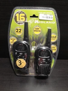 2x Midland LXT330 Walkie Talkie 2-Way Radios 16 Miles Range TESTED - Picture 1 of 14