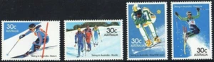 1984 Skiing In Australia Set Of 4, Mint Never Hinged, Clean & Fresh - Imagen 1 de 1